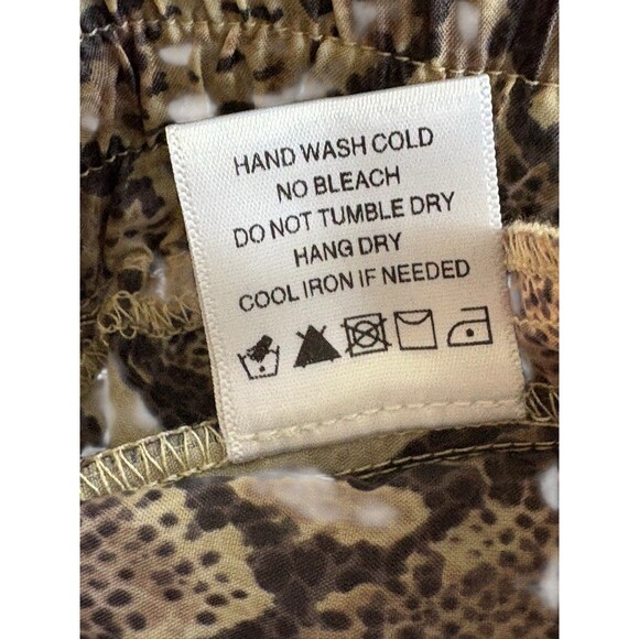 Revolve LPA Snake Print Nylon High Waist Joggers Women's Size Small Zip Pockets - Picture 9 of 14